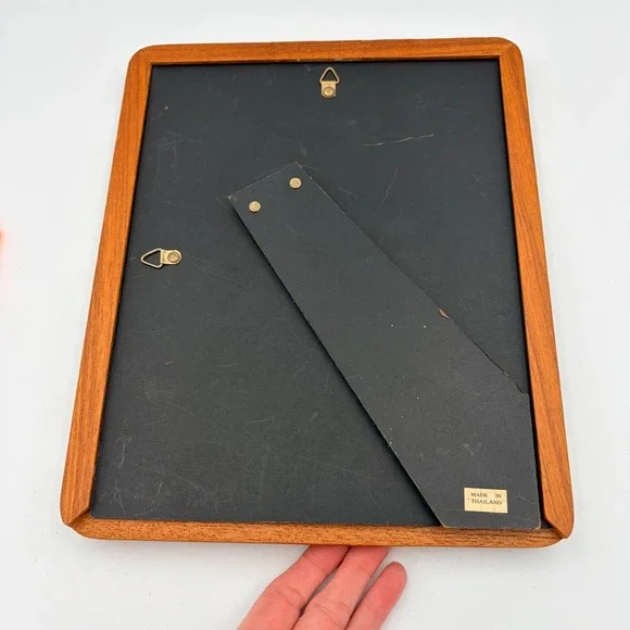 Wood Oval Picture Frame Display Stand Made in Thailand - Picture 4 of 8